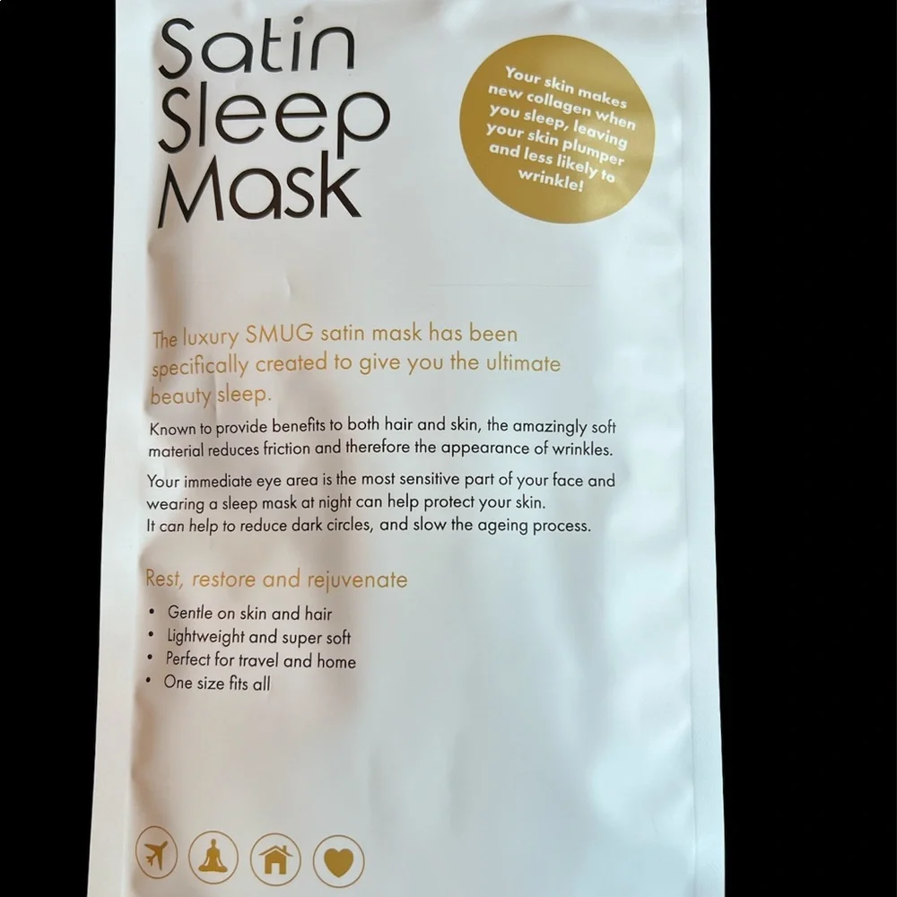 Satin Sleep Mask by SMUG Pink - Picture 2 of 3